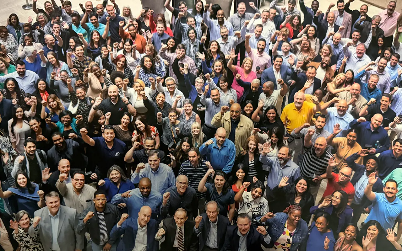 Company waving